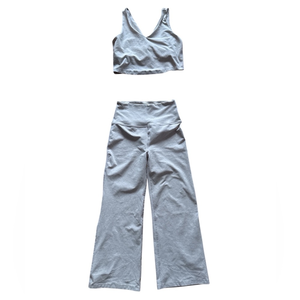 Beyond Yoga light tan lounge set